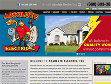 Tablet Screenshot of absoluteelectricinc.com